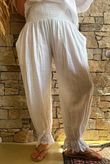 Sundaze Cheesecloth Vintage Crochet Bloomer White